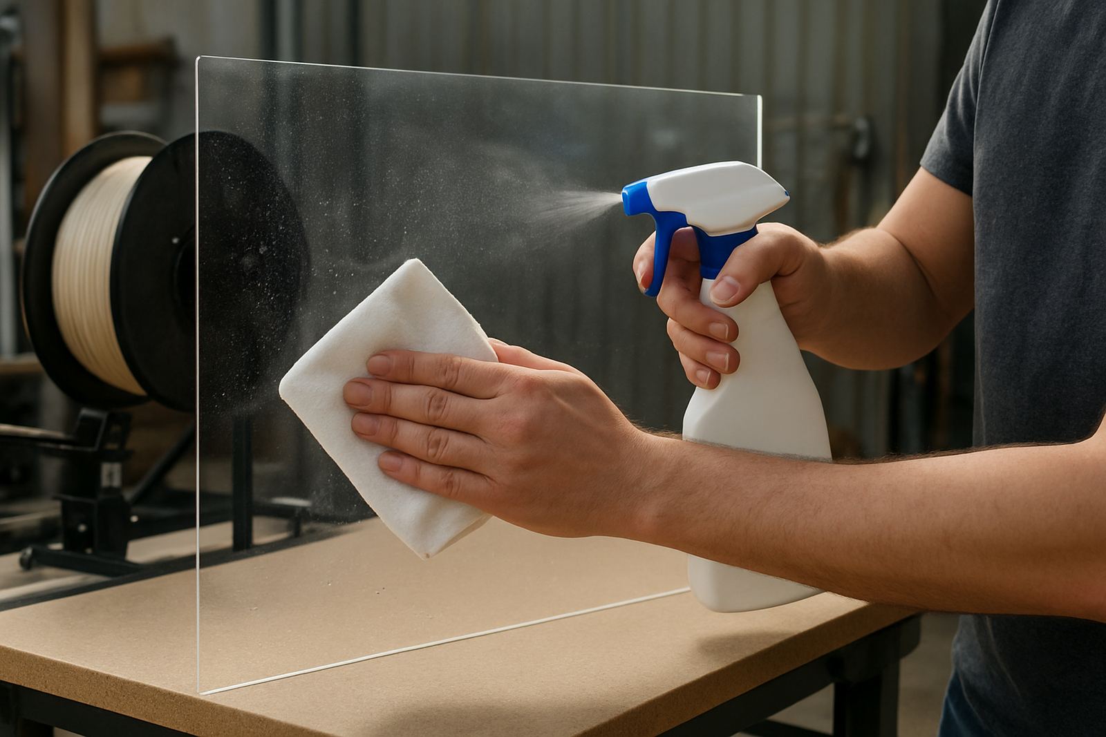 Cleaning PETG Surfaces